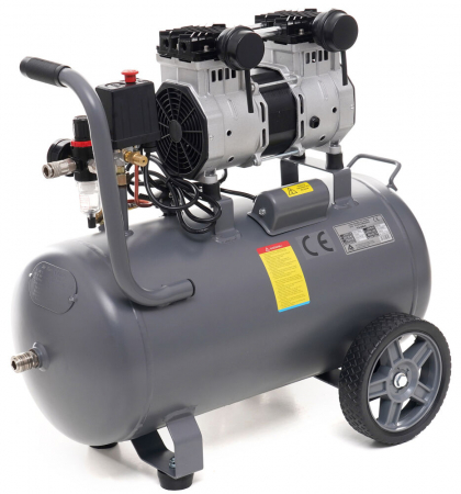 Compresor aer 50L fara ulei silentios 1500W 290L min 10 bar (TA384) [6]