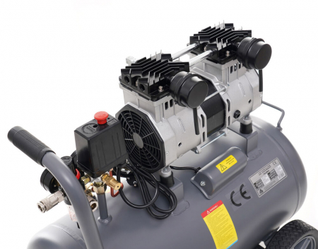 Compresor aer 50L fara ulei silentios 1500W 290L min 10 bar (TA384) [7]