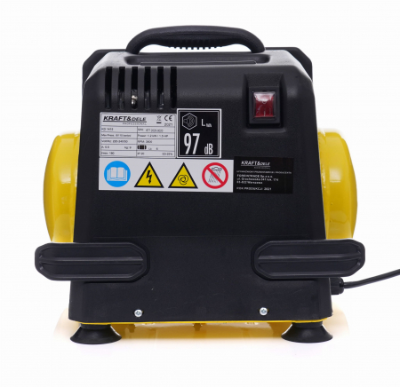 Compresor aer 6L fara ulei silentios portabil 1100W 180L/min (KD1415) [8]