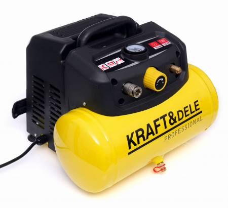 Compresor aer 6L fara ulei silentios portabil 1100W 180L/min (KD1415) [6]