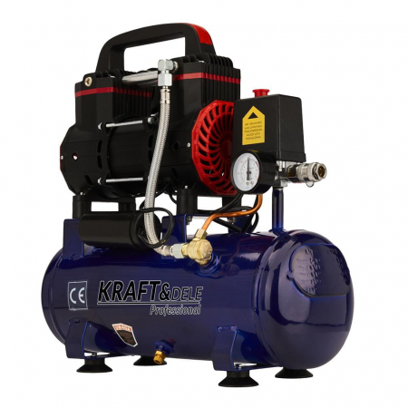 Compresoare - Compresor aer 9L fara ulei silentios 1500W 155 Lmin (KD2127)