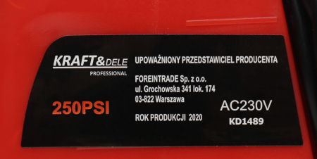 Compresor aer auto manometru DC 12V  220-240 V (KD1489) [5]