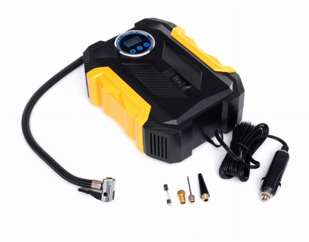 Compresor aer auto manometru digital DC 12V 140W 40 Lmin + adaptoare (KD1487) [3]