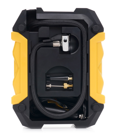 Compresor aer auto manometru digital DC 12V 140W 40 Lmin + adaptoare (KD1487) [2]