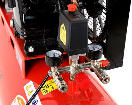 Compresor aer comprimat 100L 230V 3.8CP 250L/min 8bar 2 pistoane (KD402) [7]