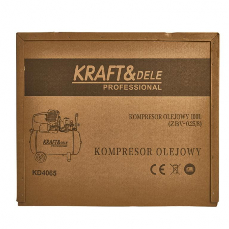 Compresor aer comprimat 100L 230V 530Lmin 8bar 2 pistoane (KD4065) [17]