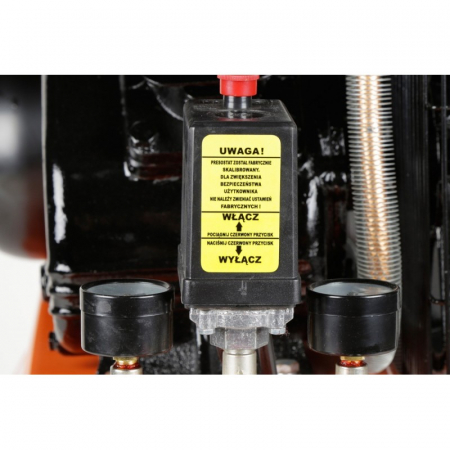 Compresor aer comprimat 100L 4.6CP 2 cilindri 480L min (LXC100-2-230V) [12]