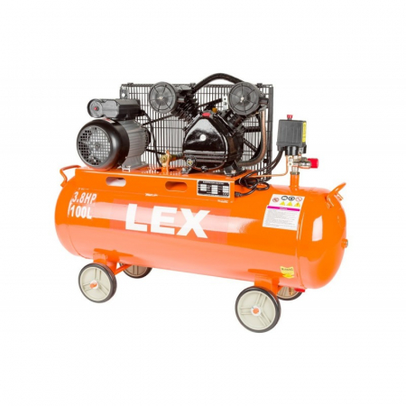 Compresoare - Compresor aer comprimat 100L 4.6CP 2 cilindri 480L min (LXC100-2-230V)