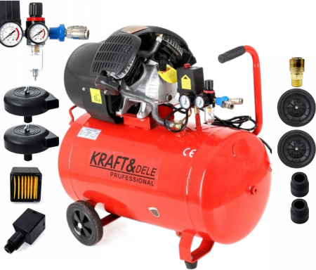 Compresoare - Resigilat-Compresor aer comprimat 100L 4CP 530L min 8bar + dezumidificator (KD1483) - Copie