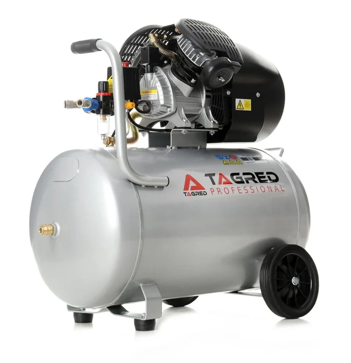 Compresor aer comprimat 100l 530lmin 8bar + furtun pneumatic aer 5x12mm 20m + pistol pneumatic tencuiala glet vopsea vas 5l (TA361+KD673+V81281) [2]