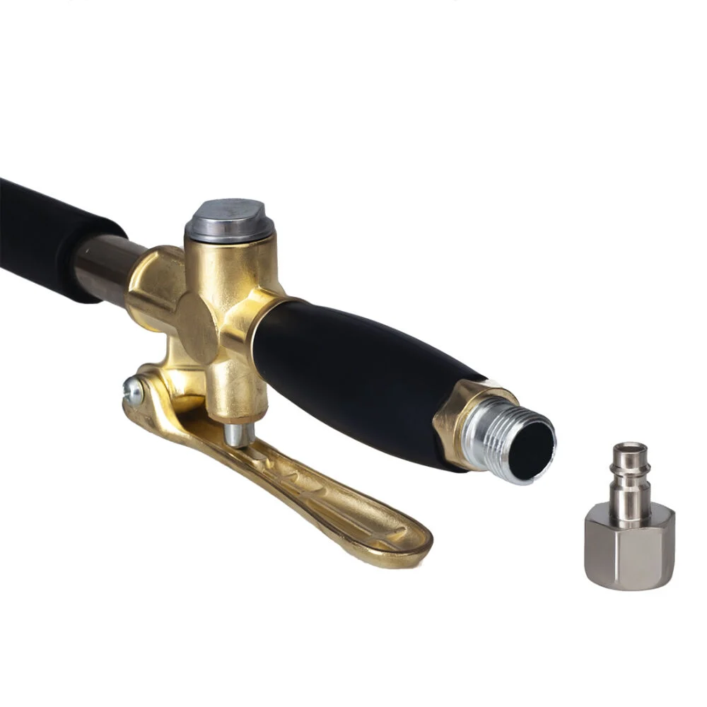 Compresor aer comprimat 100l 8bar + furtun cauciuc pneumatic compresor aer 20m 20bar + masina aparat pneumatic tencuit pereti cu 8 duze (TA361+KD1467+TA1472) [20]