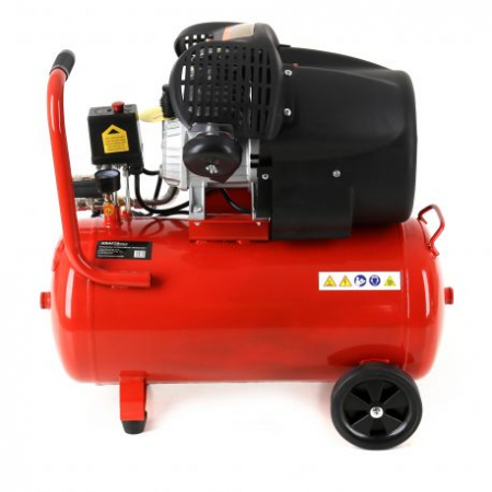 Compresor aer comprimat 50L 2 pistoane 8bar + kit scule pneumatice (HXAC50V+) [9]