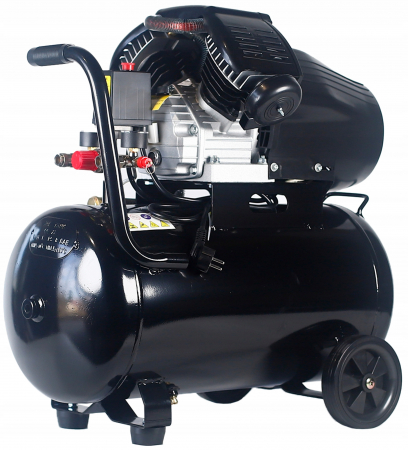 Compresor aer comprimat 50L 2 pistoane 8bar + kit scule pneumatice (HXAC50V+) [6]