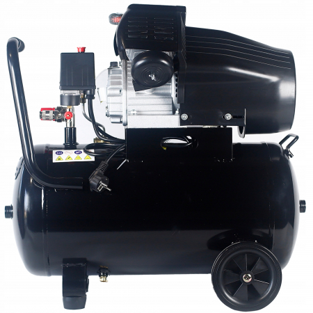 Compresor aer comprimat 50L 2 pistoane 8bar + kit scule pneumatice (HXAC50V+) [5]