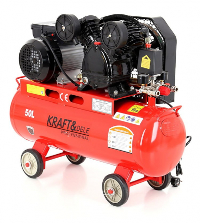 Compresor aer comprimat 50L 230V 2.8kw 480Lmin 8bar 2 pistoane(KD403) [8]