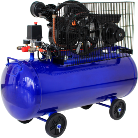 Compresor aer comprimat monofazic monofazat 100L 220V 230V 4.2CP 480L/min 8bar 2 pistoane (KD4054) [1]