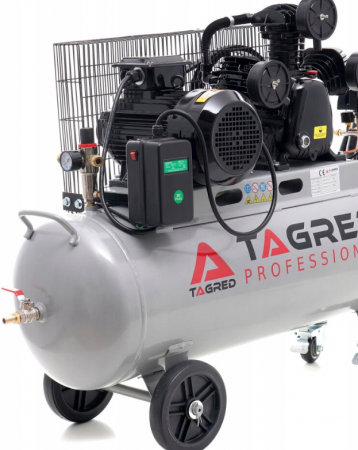 Compresor aer comprimat trifazic trifazat 100L 380V 5.6CP 650Lmin 8bar 3 pistoane+regulator dezumidificator (TA348B) [3]