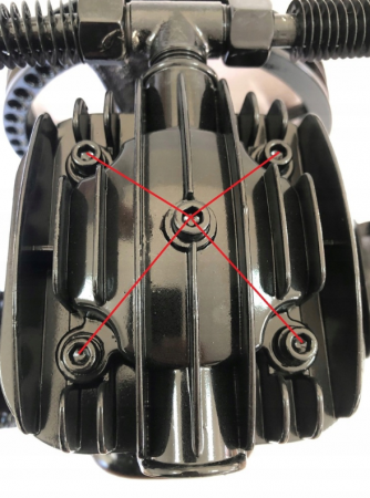 Compresor aer comprimat trifazic trifazat 150L 380V 5.6CP 650L/min 8bar 3 pistoane+regulator dezumidificator (TA307B) [6]