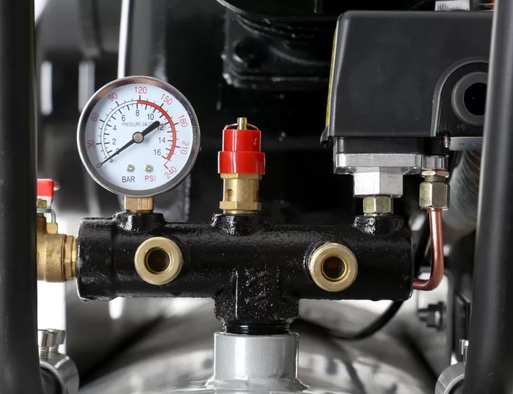 Compresor aer comprimat trifazic trifazat 300L 380V 12CP 1500L/min 8bar 3 pistoane+regulator dezumidificator (TA311B) [4]