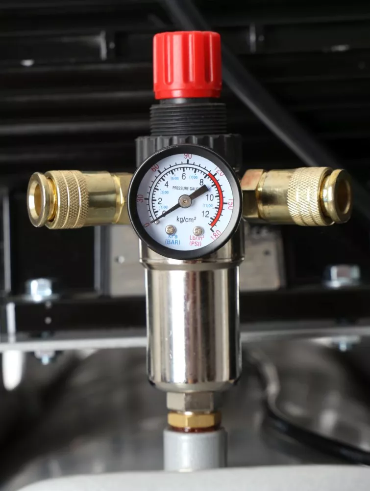 Compresor aer comprimat trifazic trifazat 300L 380V 12CP 1500L/min 8bar 3 pistoane+regulator dezumidificator (TA311B) [3]