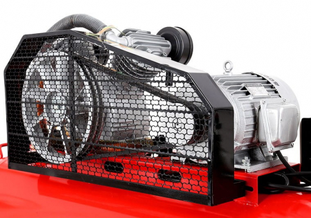 Compresor aer comprimat trifazic trifazat 300L 380V 7.5CP 820L/min 8bar 2 pistoane (KD1410) [6]