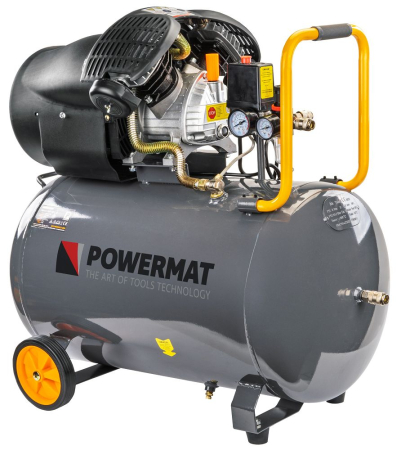 Compresoare - Compresor aer cu ulei 100L motor 3.5kW 4.7CP debit 530l/min presiune 8 bar alimentare 230V PM1323 (PM-KO-100T-V2)