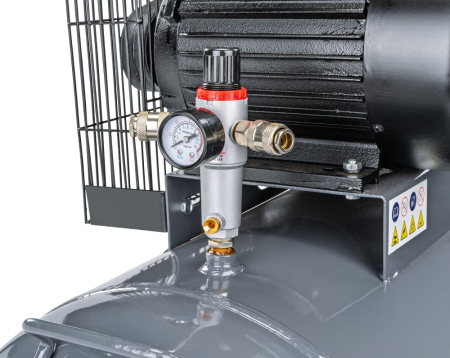 Compresor aer cu ulei 100L, motor 3kW 4CP, debit 650l/min, presiune 8 bar transmisie curea 230V PM1303 (PM-KO-100T-230V) [3]