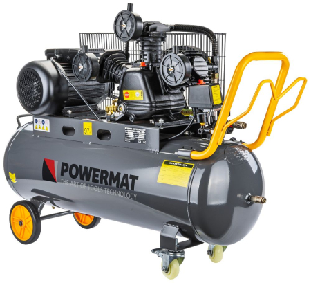 Compresoare - Compresor aer cu ulei 100L, motor 3kW 4CP, debit 650l/min, presiune 8 bar transmisie curea 230V PM1303 (PM-KO-100T-230V)