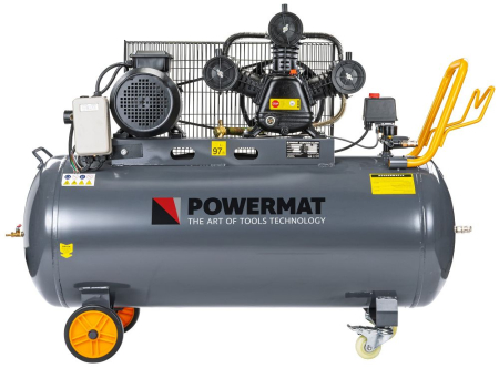 Scule electrice - Compresor aer cu ulei 200L motor 3kW 4CP debit 650l/min presiune 8 bar alimentare trifazica 400V furtun inclus PM1308 (PM-KO-200T-400V)