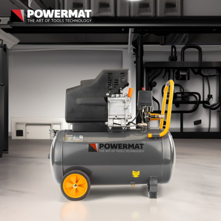 Compresor aer cu ulei 50L motor 1.85kW 2.5CP debit 206l/min presiune 8 bar alimentare 230V 2850rpm PM0685 (PM-KO-50T) [7]