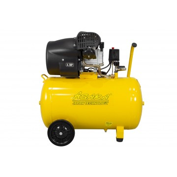 Compresor aer de ulei 100L  3,3 kW debit  490 l/min 2 pistoane 8 bar 2850 rpm ( ASC-100V) [4]