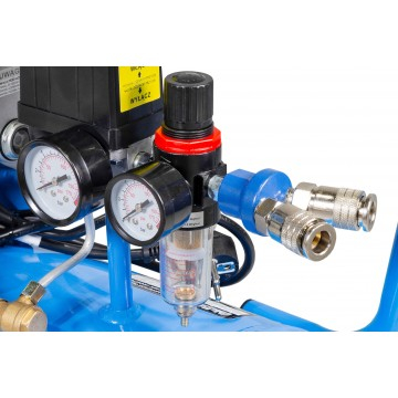 Compresor aer de ulei 100L 3 kW debit 490 l/min 2 pistoane 8 bar  2850 rpm (ALC-100V) [5]