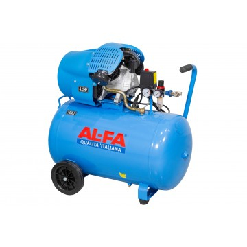 Compresor aer de ulei 100L 3 kW debit 490 l/min 2 pistoane 8 bar  2850 rpm (ALC-100V) [12]