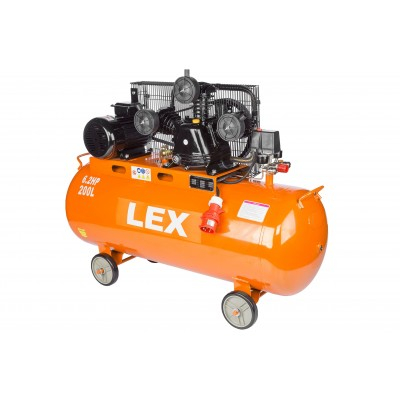 Compresor aer de ulei 200L motor 3,8 kW 3 pistoane 760 l/min 2850 rpm 8 bar (LXC200-3-3) [1]