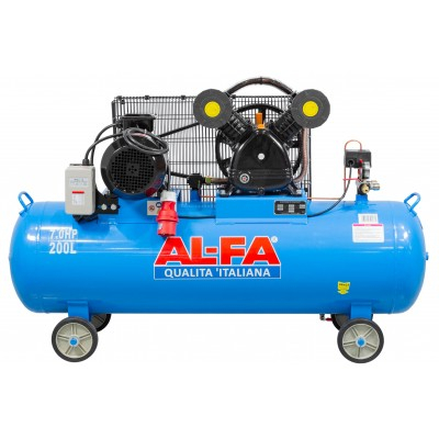 Compresor aer de ulei 200L motor 5,2 kW 2 pistoane 850l/min 2850rpm 8 bar (ALC-200-2) [7]