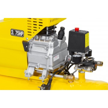 Compresor aer de ulei 24L cu motor 2,8kW debit 210 l/min 1 piston presiune 8 bar + ulei (ASC-24) [8]