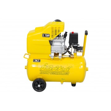 Compresor aer de ulei 24L cu motor 2,8kW debit 210 l/min 1 piston presiune 8 bar + ulei (ASC-24) [13]