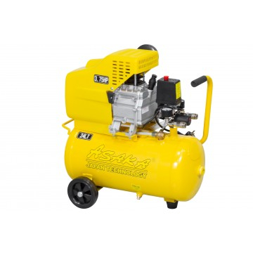 Compresor aer de ulei 24L cu motor 2,8kW debit 210 l/min 1 piston presiune 8 bar + ulei (ASC-24) [3]