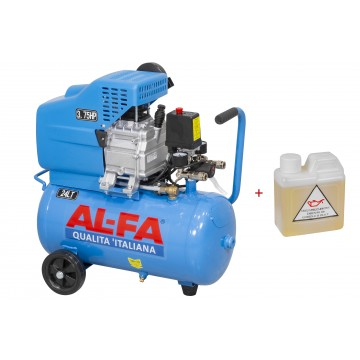 Compresor aer de ulei 24L motor 1,5 kW 210 l/min 8 bar 2850 rpm (ALC-24) [11]