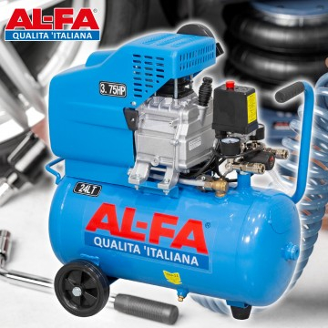 Compresor aer de ulei 24L motor 1,5 kW 210 l/min 8 bar 2850 rpm (ALC-24) [1]