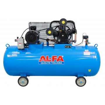 Compresor aer de ulei  500L cu motor 11 kW debit 1500 l/min presiune 12,5 bar alimentare  400V 2850 rpm (ALC-500-3) [1]
