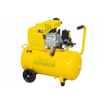 Compresor aer de ulei 50L cu motor 2.8 kW debit 260 l/min 1 piston presiune 8 bar +ulei (ASC-50-1) [8]