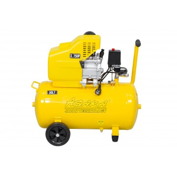 Compresor aer de ulei 50L cu motor 2.8 kW debit 260 l/min 1 piston presiune 8 bar +ulei (ASC-50-1) [10]
