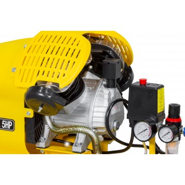Compresor aer de ulei 50L cu motor 3.3 kW 4,5 CP debit 440 l/min 2 pistoane presiune 8 bar cu dezumidificator + ulel (ASC-50V) [3]