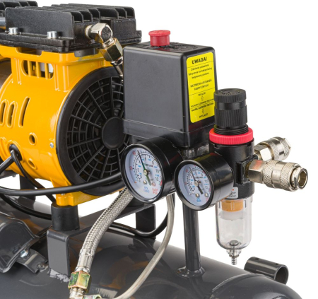 Compresor aer fara ulei 24L motor 1.80kW 2.4CP debit 220l/min presiune 8 bar alimentare 230V 1400rpm silentios 59dB  PM1283 (PM-KBO-24T) [3]