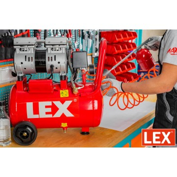 Compresor aer fara ulei 24L motor 2.1kW debit 310L/min presiune 7 bar alimentare 230V 1440 rpm silentios 60 db ( LXAC24-11LO) [8]