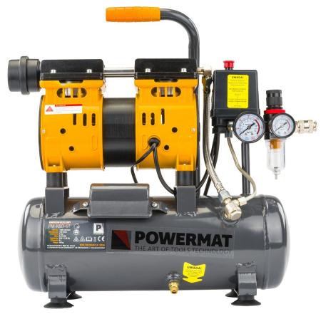 Compresor aer fara ulei 6L motor 1.1kW 1.5CP debit 180l/min presiune 8 bar alimentare 230V PM1282 (PM-KBO-6T) [1]