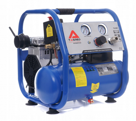 Compresoare - Compresor aer portabil 6L fara ulei silentios 1100W stomatologie (TA381)
