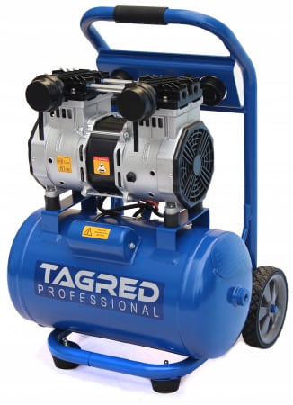 Compresor aer portabil cu roti 16L fara ulei silentios 1100W stomatologie (TA382) [6]