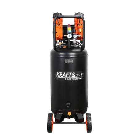 Compresor aer vertical silentios 100L 230V 10BAR fara ulei 395L/min 3000W (KD1389) [4]